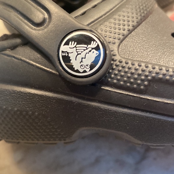 Toddler Crocs Dual crocs Comfort like new toddler fur lined size 4   Black - Picture 3 of 8